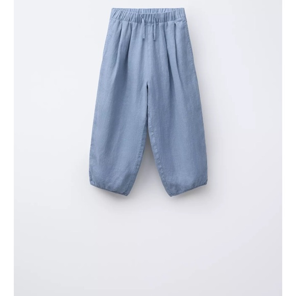 Zara Kids Light Blue Casual Pants - Picture 1 of 4